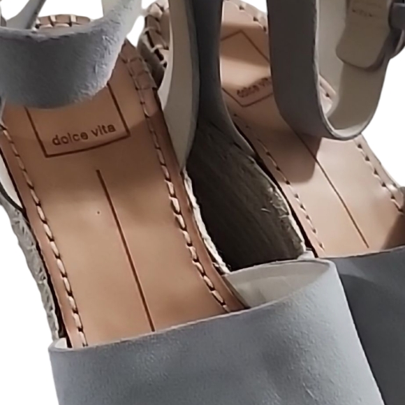 Dolce Vita Tan Wedges with Ankle Strap - Picture 15 of 15